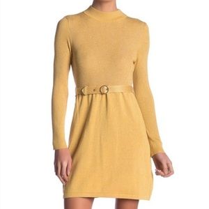 NWT Free People French Girl Mini Belted Dress